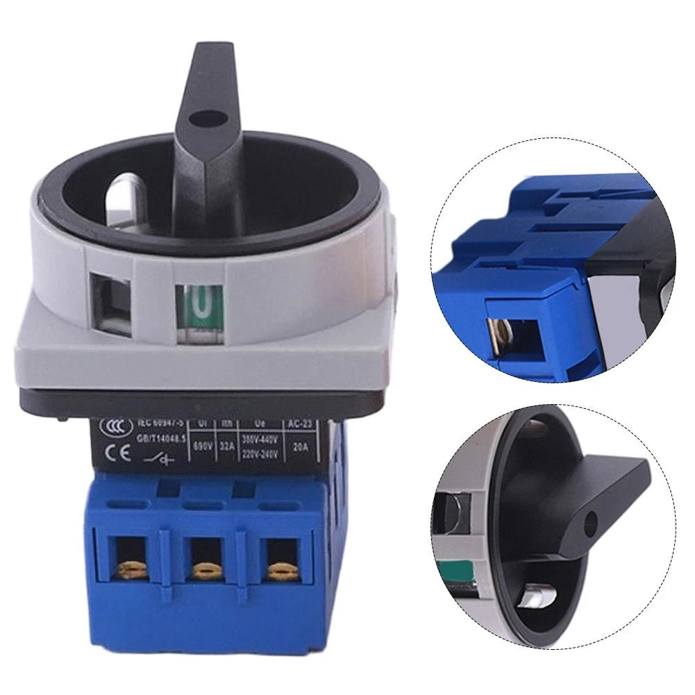 AC Manual Transfer Switch LW30 25A 125A 690V for Small Motor Applications