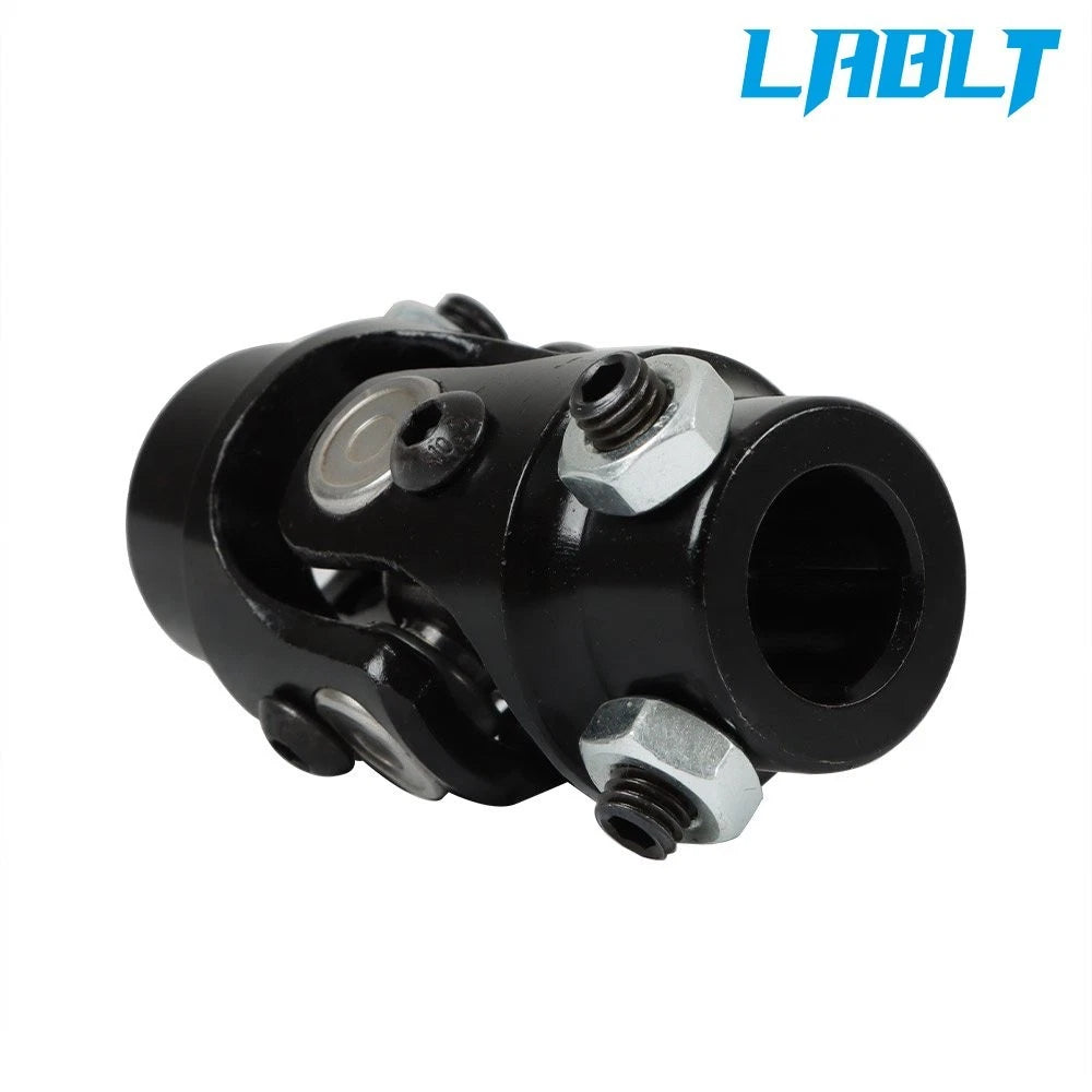 3/4" DD × 3/4" DD Single U-Joint for Universal Steering (Chrome, Stainless Steel)