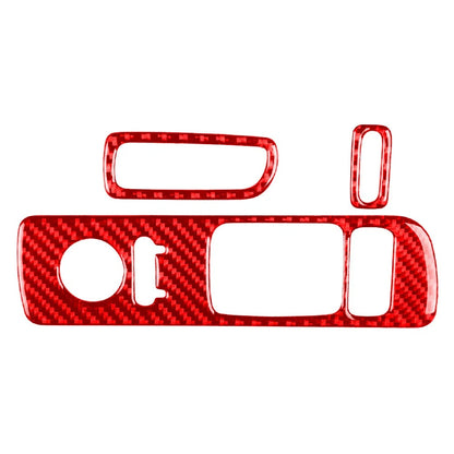 Set of 3 Interior Door Window Control Cover Trim for Honda S2000 (2000–2009) Red RHD