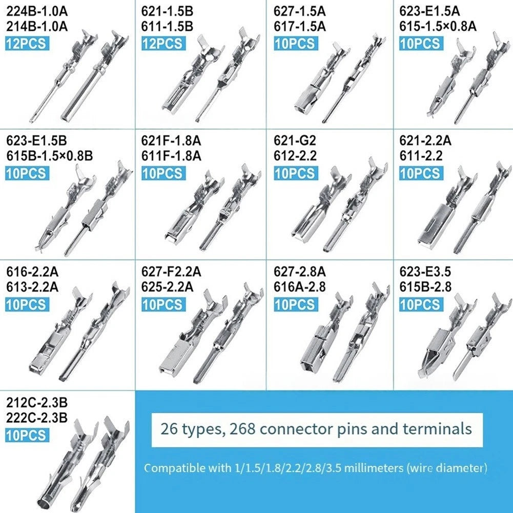 567-Piece Connector Pins Kit for Automotive Repair