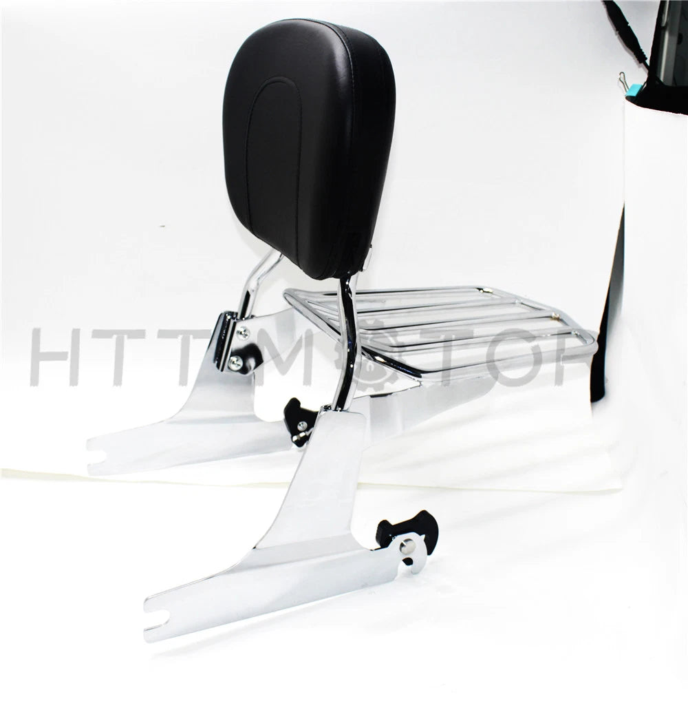 Detachable Sissybar Backrest Luggage Rack for Harley Softail (2006–Present)