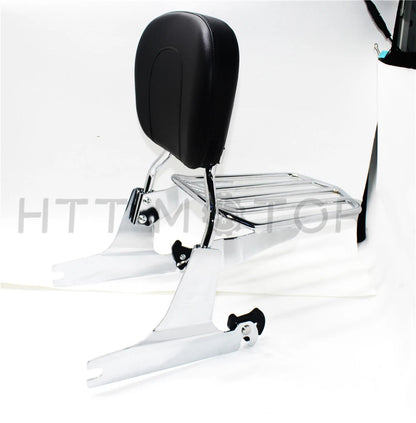 Detachable Sissybar Backrest Luggage Rack for Harley Softail (2006–Present)