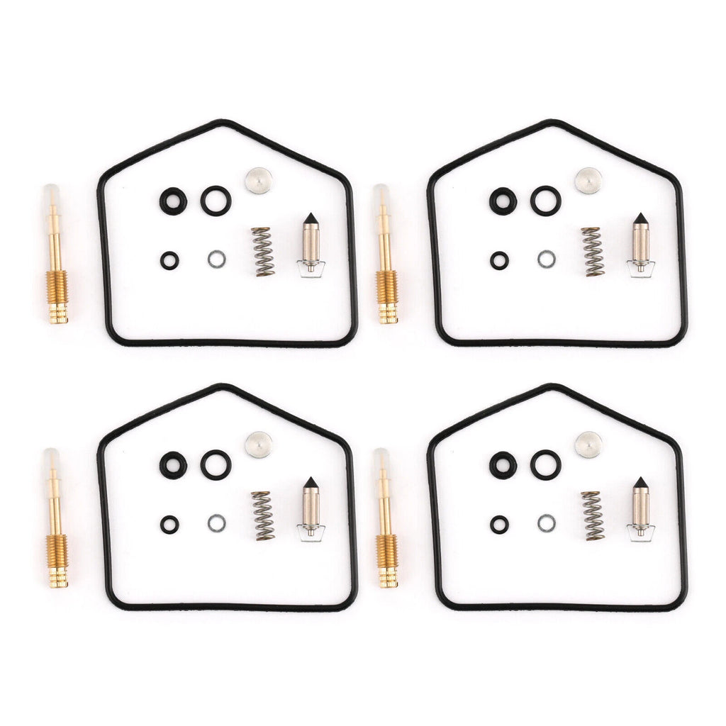 Set of 4 Carburetor Rebuild Kits for Kawasaki KZ440 A B D LTD ZN700A KZ750 H T9