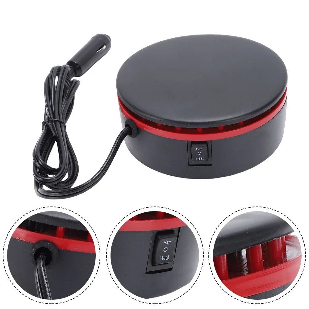 12V Folding Car Heater for Fog and Defrost (360 Degree Rotating Base)