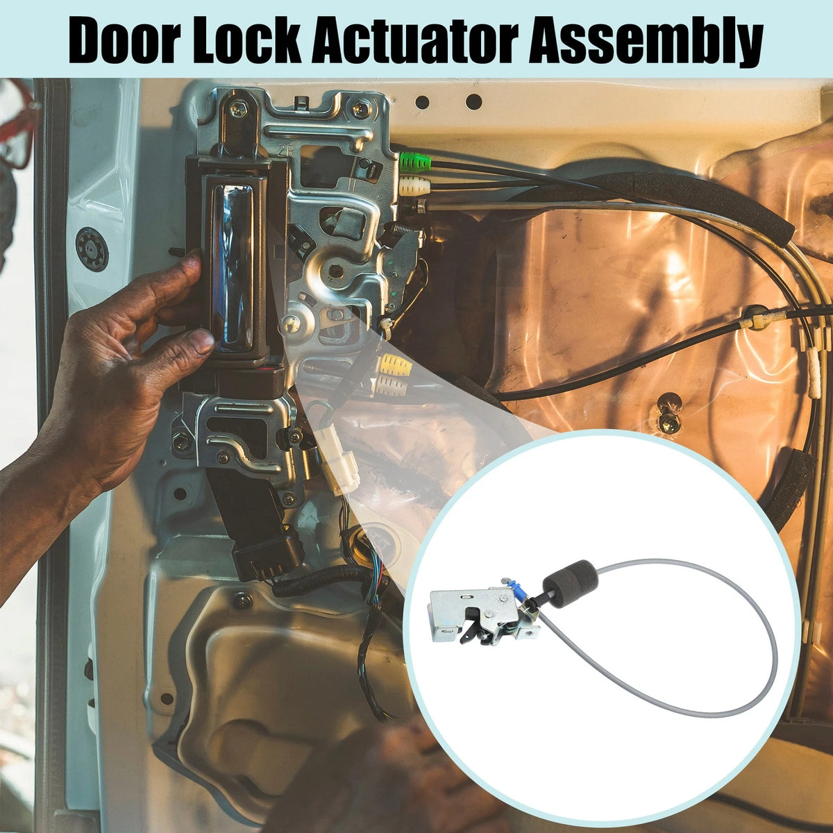 Rear Left Door Lower Latch Lock Cable for Ford Transit (2000–2014) No.YC15V431A03