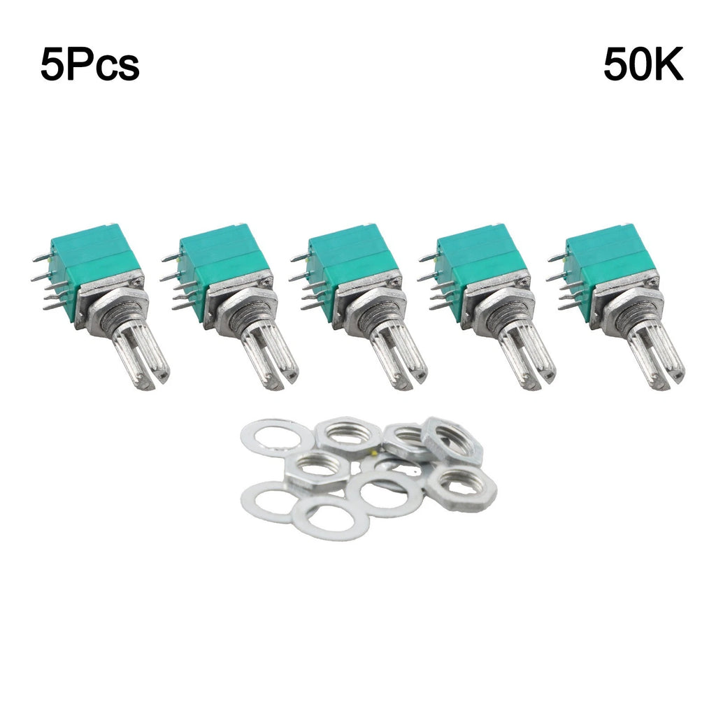 5PCS Sealing Potentiometer with Switch B1K for RV097NS