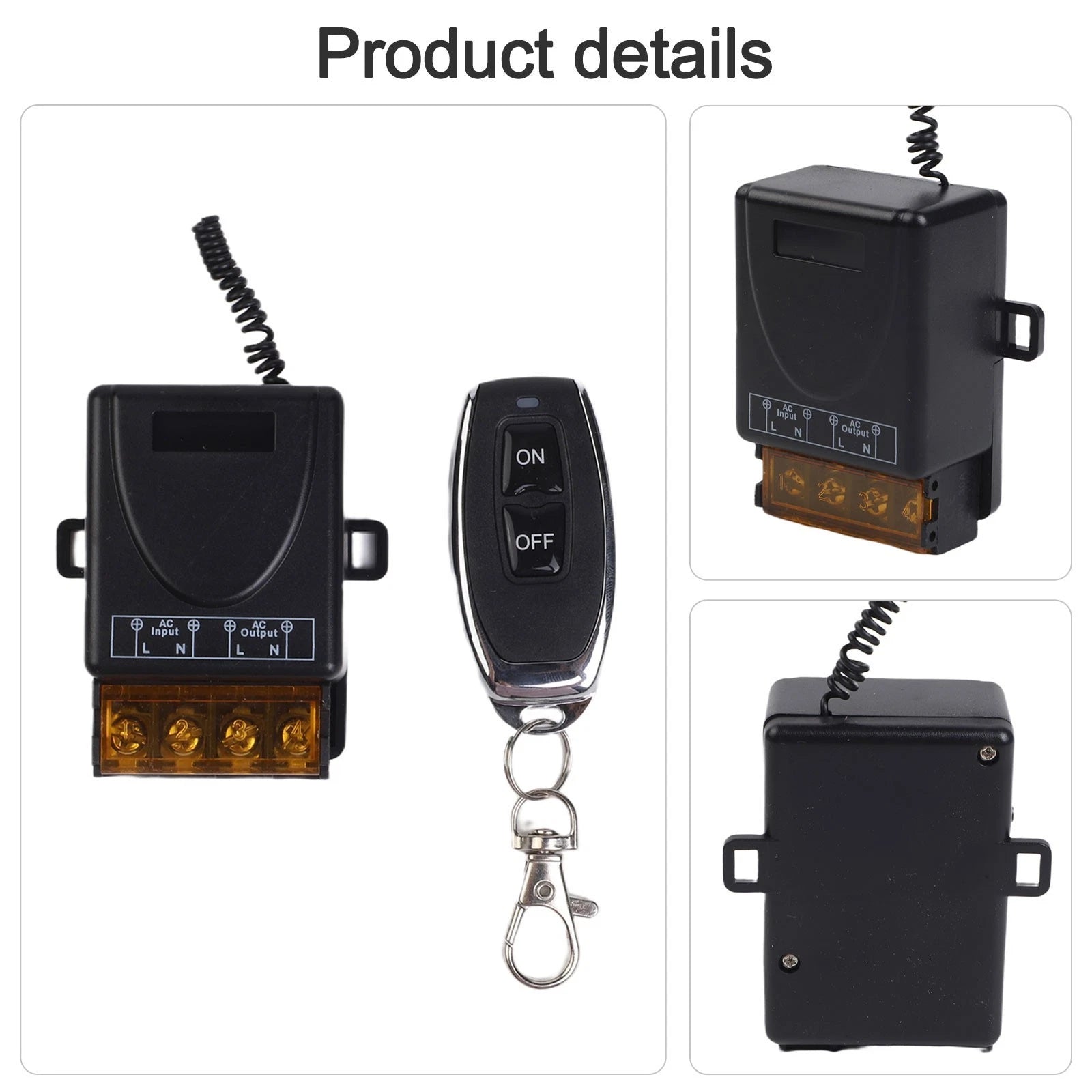 433MHz Wireless Remote Switch for Lighting Motor and Door Systems (AC 220V)