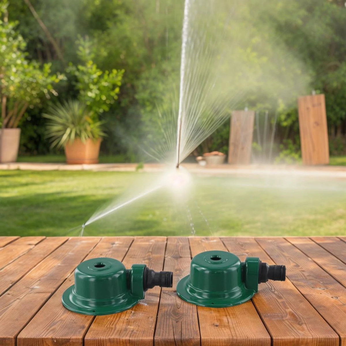 Set of 2 Automatic Lawn Sprinklers for Garden