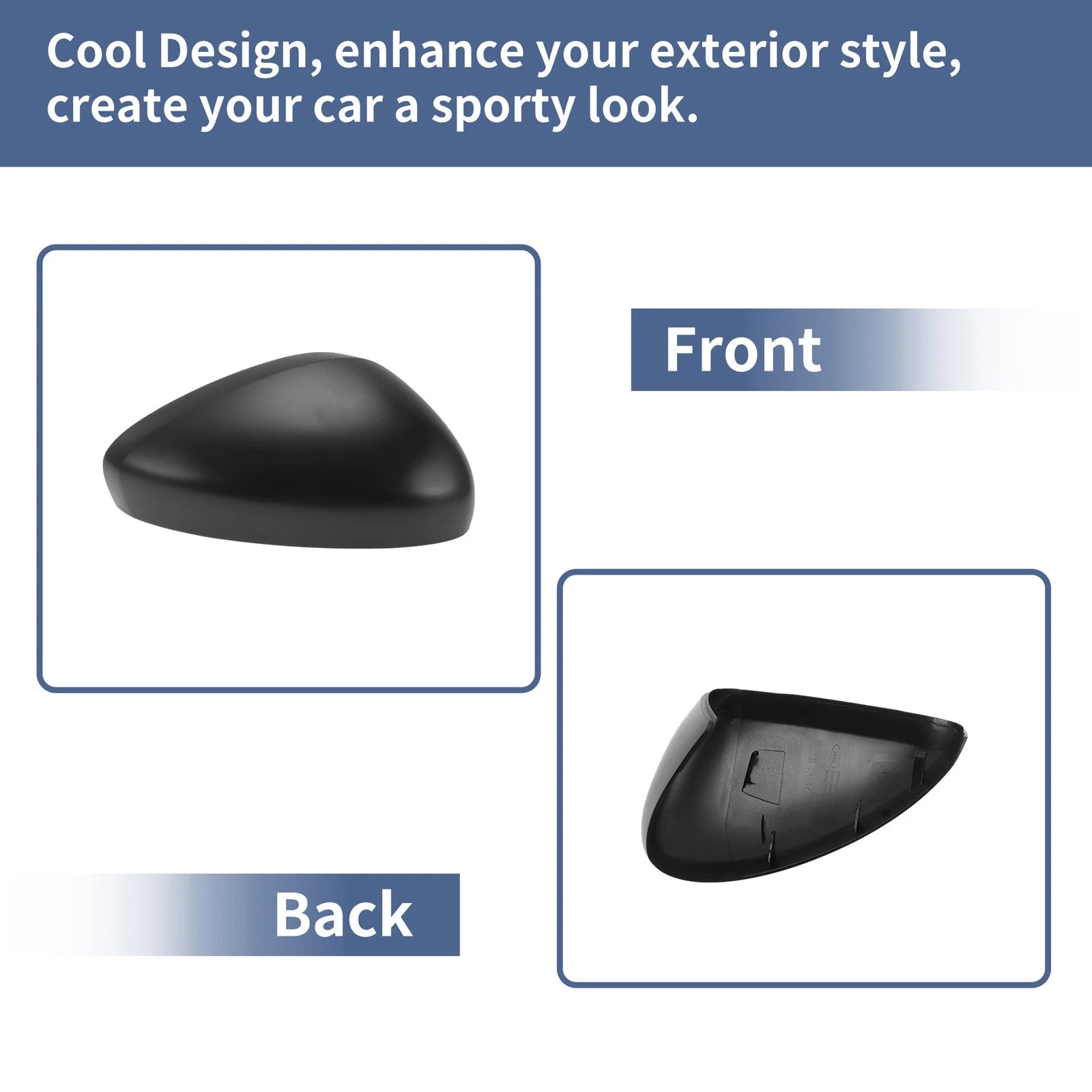 Right Passenger Side Mirror Cover Cap for Citroen C3 II (2010–2016)