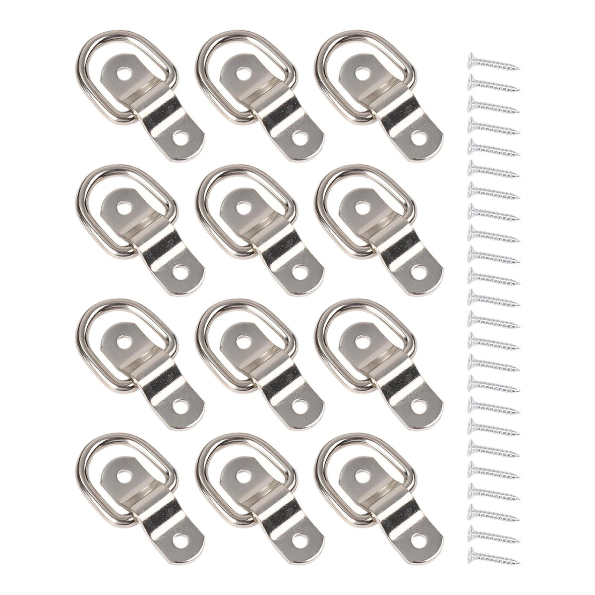 12PCS D Type Buckle for Secure Cargo in Trucks and Vessels