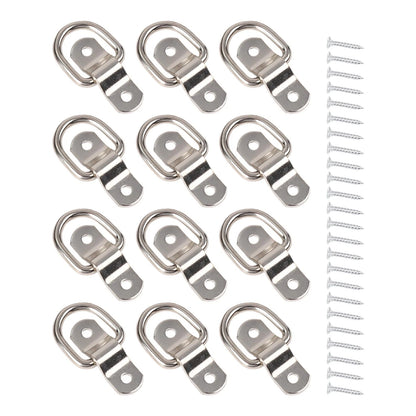 12PCS D Type Buckle for Secure Cargo in Trucks and Vessels