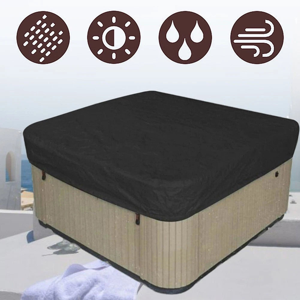 Waterproof Black Spa Bathtub Cover for Outdoor Pool