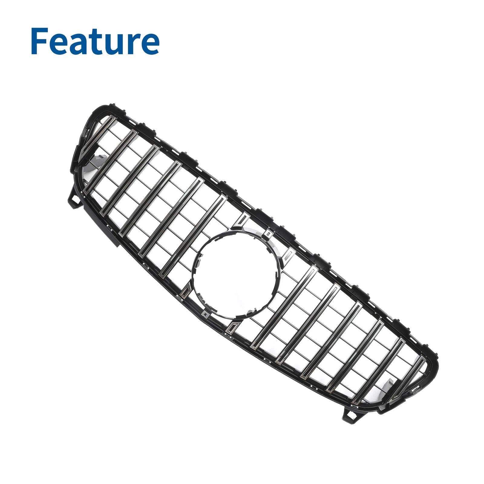 Front Upper Bumper Grille Grill Replacement for Mercedes-Benz A-Class (2013–2018)