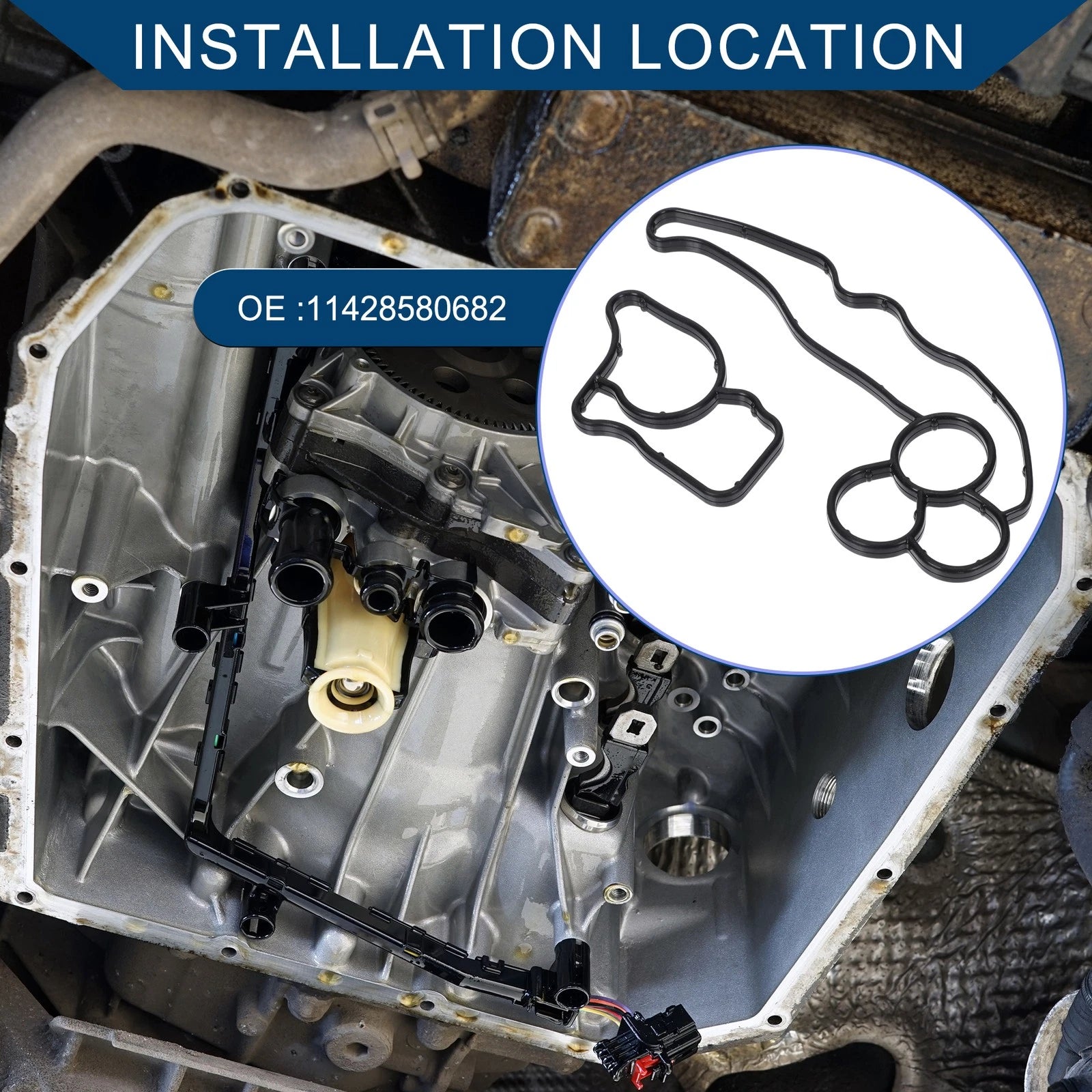 Engine Oil Filter Housing Gasket Replacement for BMW 328d (2014–2018)