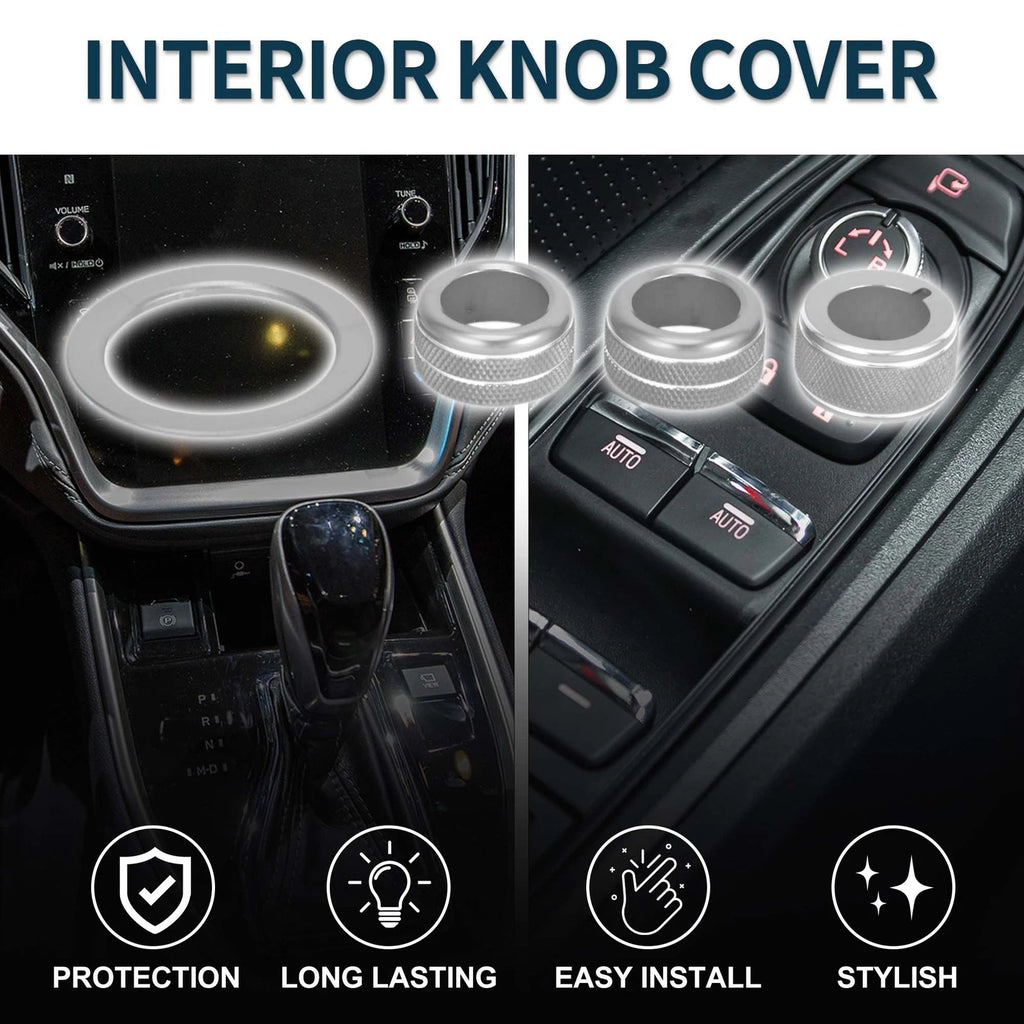 Engine Start Mirror Knob Cover 4 Pcs Replacement for Subaru WRX (2022–2023)
