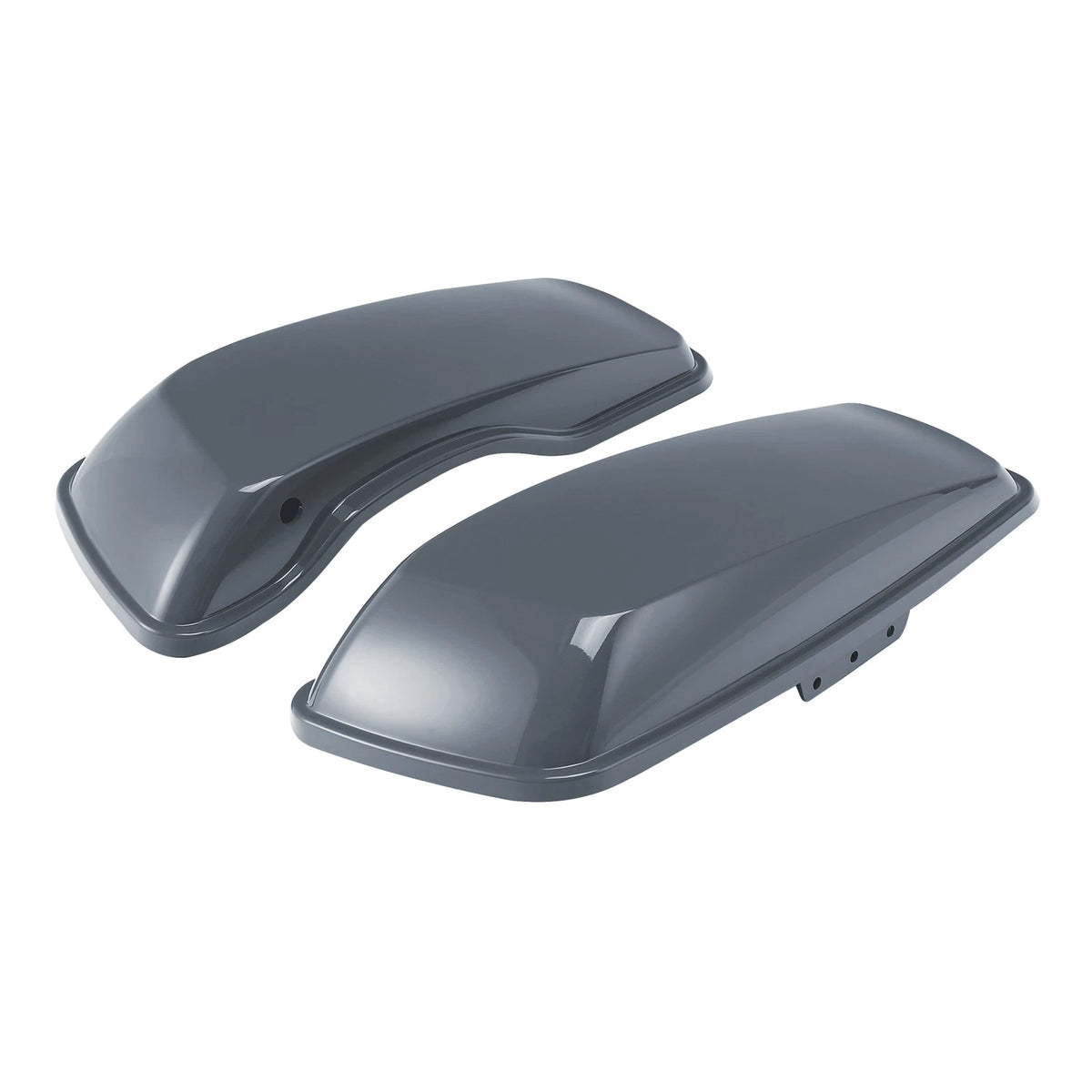 Hard Saddlebag Lids for Harley Road King, Street Glide (2014–2024) - Gunship Gray