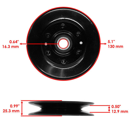 Deck Pulley Replacement for John Deere X700 X720 X724 X728 X740 (60 in) (2010–2019)
