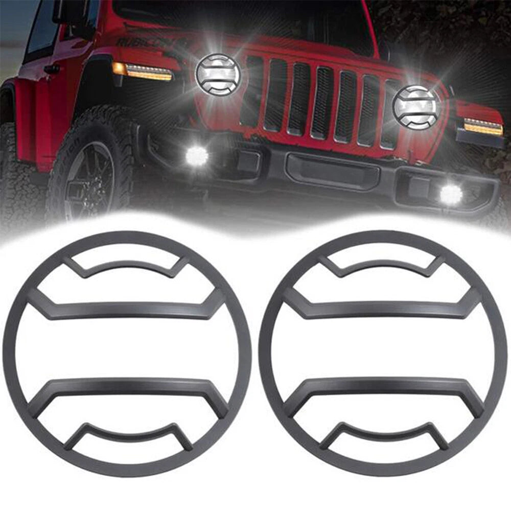 Headlight Guard Kit for Jeep Wrangler JL (2018–2022) - Black