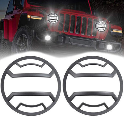 Headlight Guard Kit for Jeep Wrangler JL (2018–2022) - Black