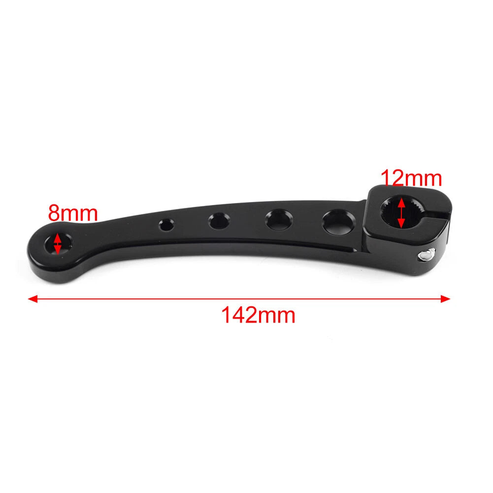 CNC Shift Lever for Harley Touring Street Glide (2014–2023) Black & Silver