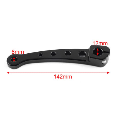 CNC Shift Lever for Harley Touring Street Glide (2014–2023) Black & Silver