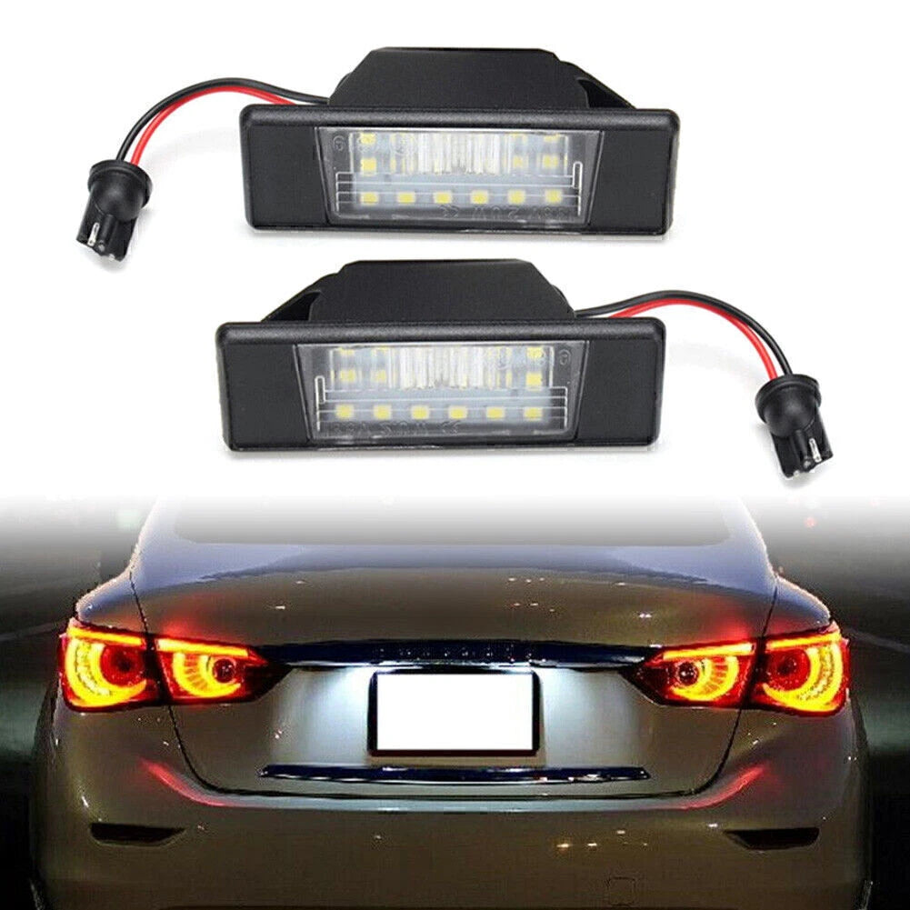 LED License Plate Light Assembly for Nissan Juke Versa X-Trail (2010–2023)