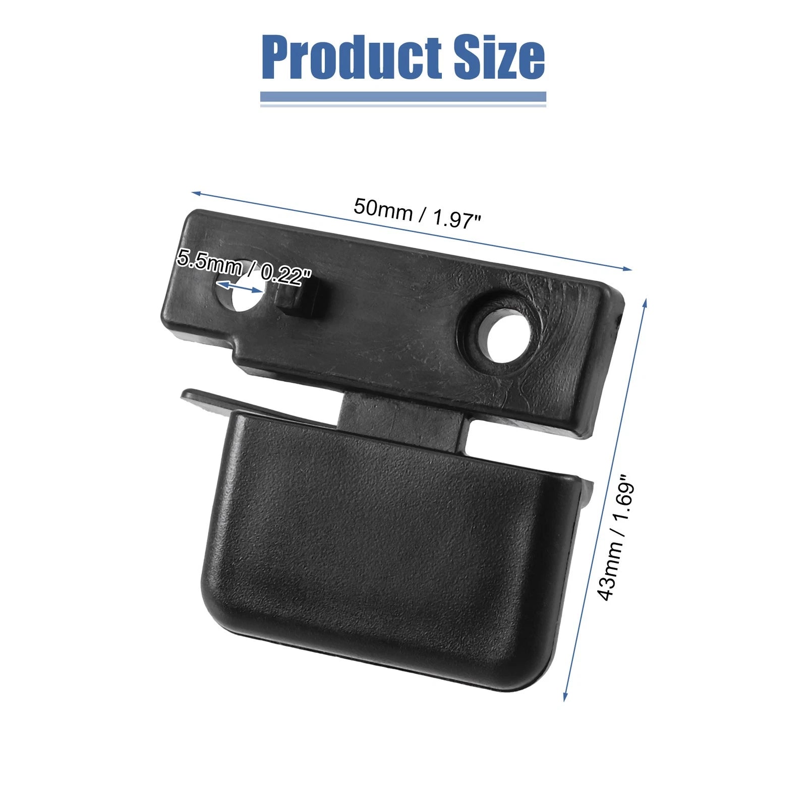 Armrest Latch Lid Replacement for Honda Accord (2003–2007) Plastic Black