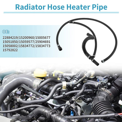 2pc Heater Inlet Lower Radiator Outlet Hose for Chevrolet Avalanche (2007–2009)