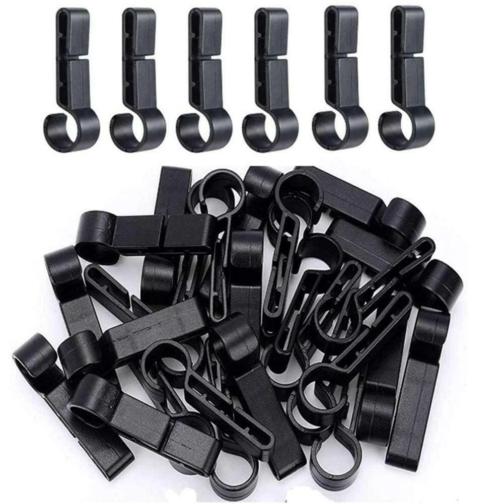 20-Pack Headlamp Clips for Hard Hat Safety Cap Hook