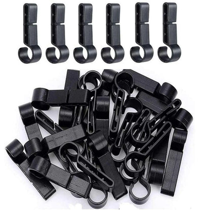20-Pack Headlamp Clips for Hard Hat Safety Cap Hook