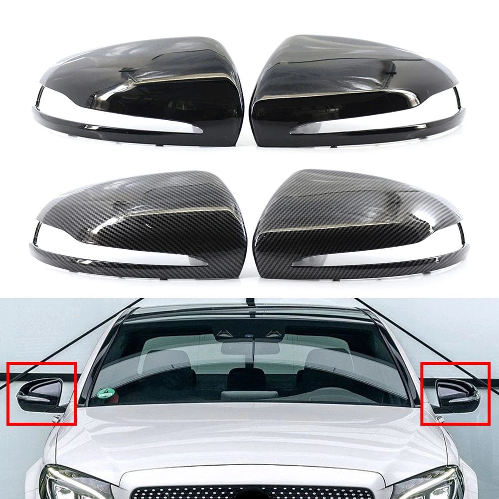 1 Pair Rearview Mirror Housing for Mercedes-Benz C E S CLS GLC Class