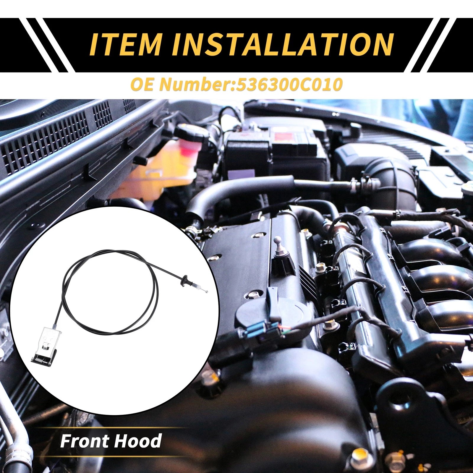Hood Latch Release Cable Replacement for Toyota Tundra (2000–2006)