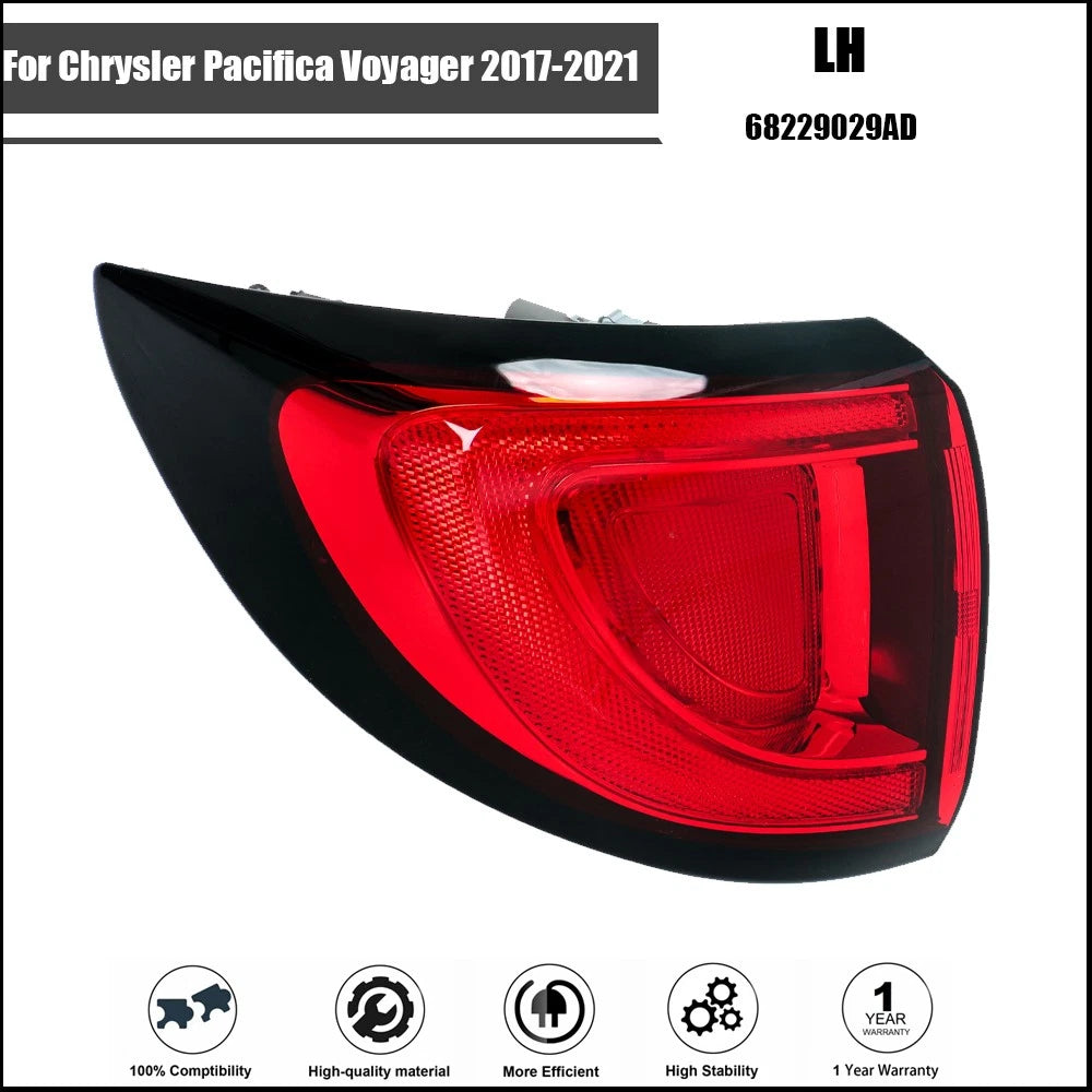 Tail Light for Chrysler Pacifica Voyager (2017–2021) Driver LH Outer Halogen
