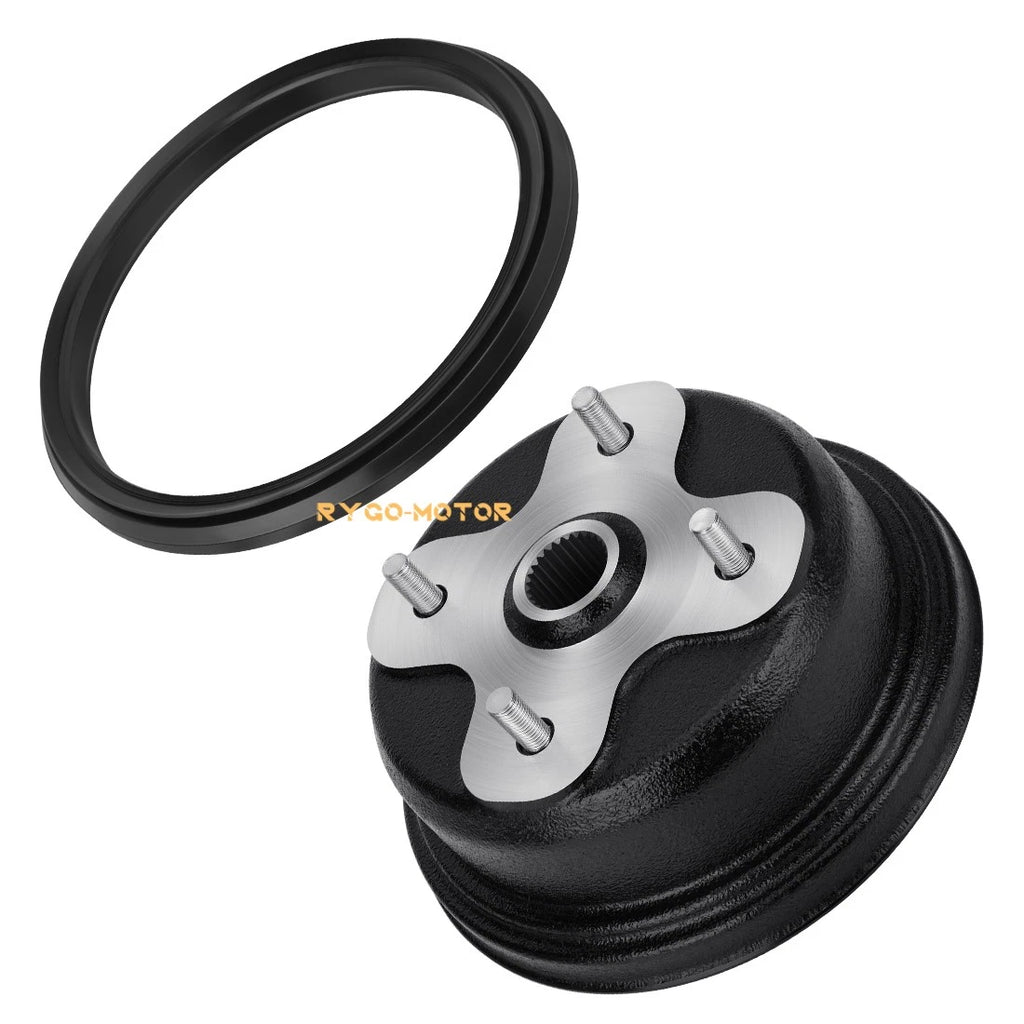 Rear Brake Drum w/ Dust Seal for Yamaha Big Bear 350 YFM350U YFM350FW (1996–1999)