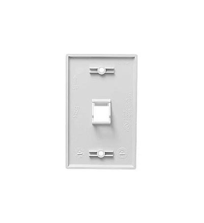 Faceplate for ICC IC107DA1WH (1-gang, 1-port, Angled, White)