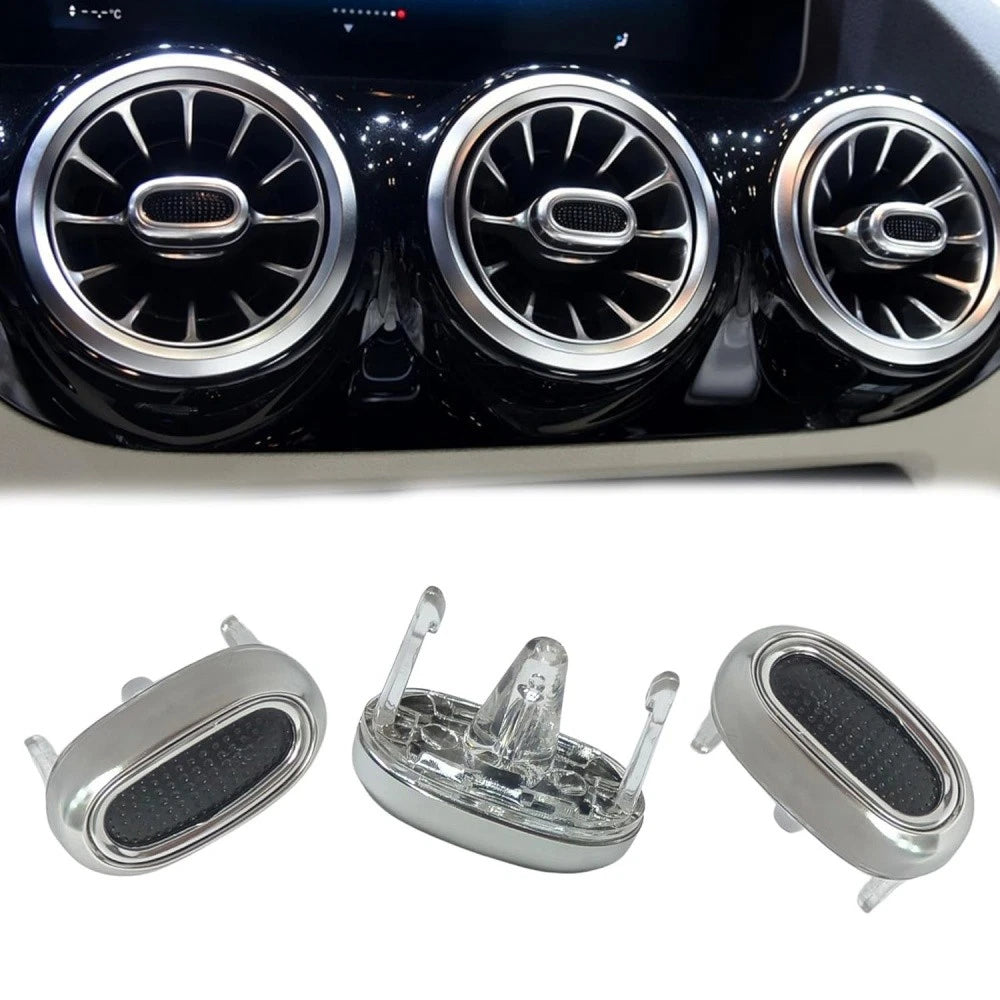 3PCS Front A/C Air Vent Outlet Knob for Mercedes-Benz A-Class GLA GLB (2018–2023)