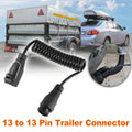 Trailer Connector Adapter 13 to 13 Pin Converter Socket for Towing (Universal)