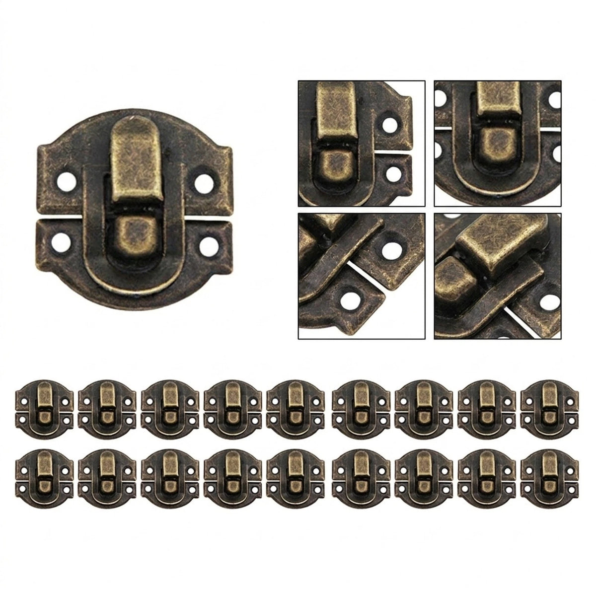 Antique Hasp Lock Clasp for Jewelry Box Suitcase Wooden Box