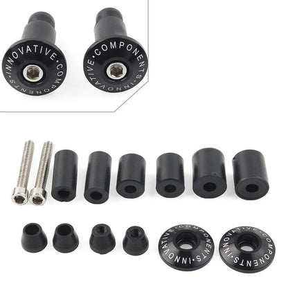 7/8" Handlebar End Cap Plugs for Dirt Bike (Motor Black CNC)