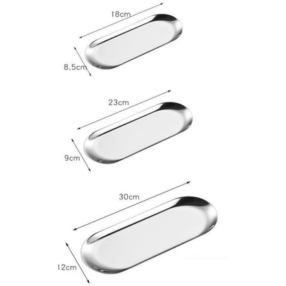 Multi Purpose Oval Tray for Bathroom Kitchen Bedroom Organization