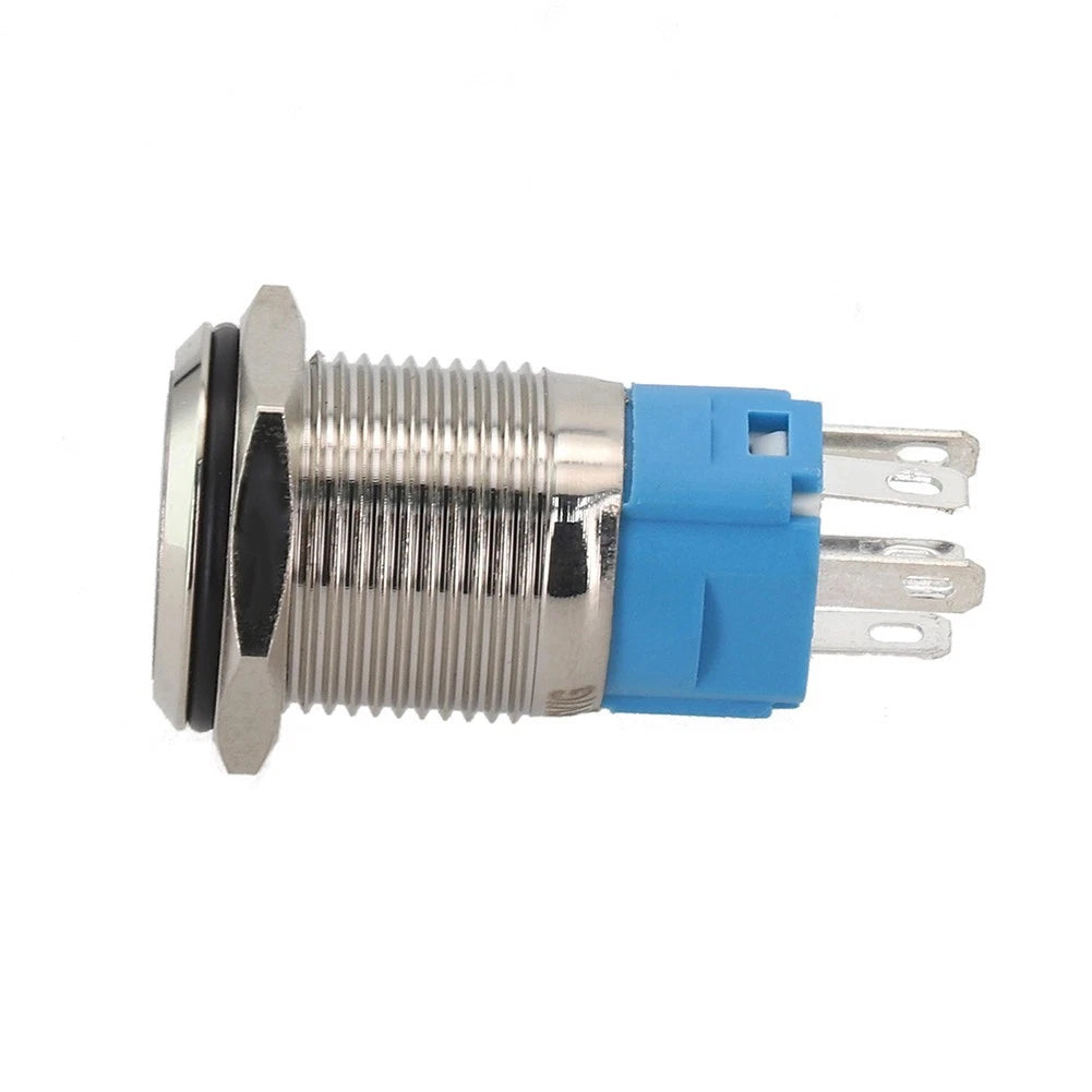 16mm Waterproof Push Button Switch with LED Ring Light for (IP66)