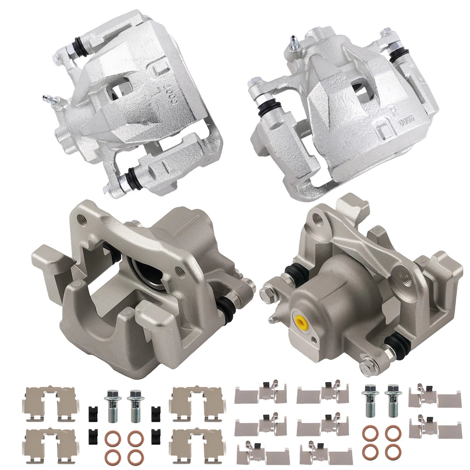 Front Rear Brake Calipers w/Bracket for Toyota Avalon (2013–2018) Camry (2012–2017)