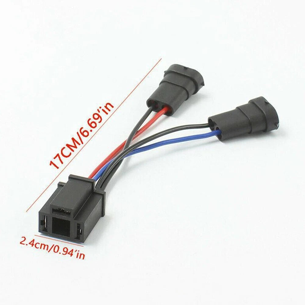 Dual Harness H9/H11 to H4 Splitter for Automotive Applications