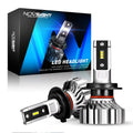 2X H7 LED Headlight Bulbs 6500K 10000LM FANLESS