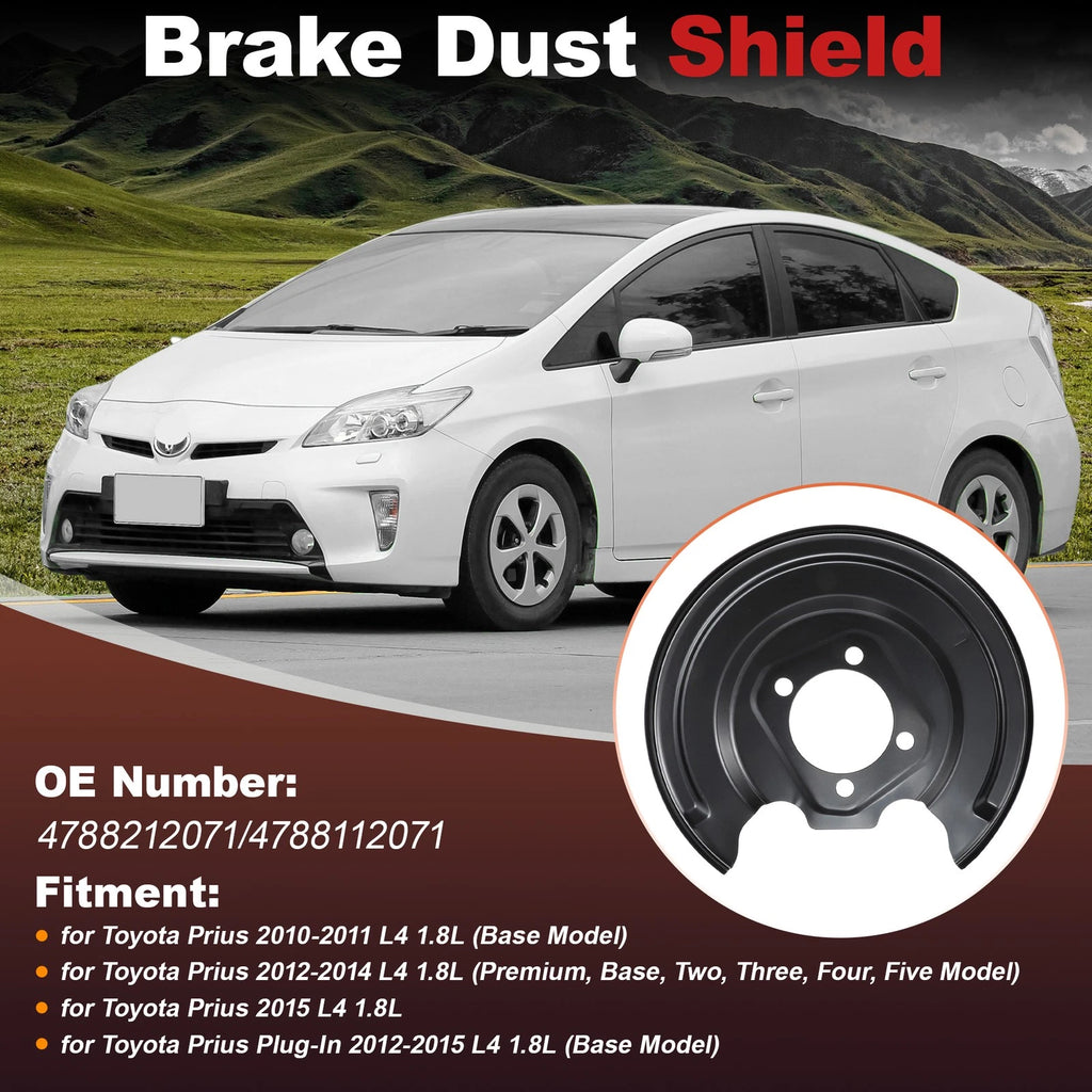Rear Left Brake Dust Shield Replacement for Toyota Prius (2011–2015)