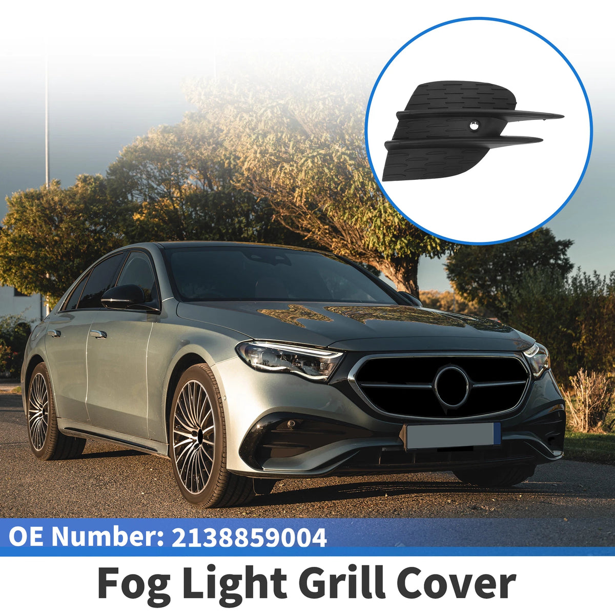 Fog Light Grill for Mercedes-Benz E-Class (2017–2020) No. 2138859004