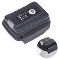 Dual Output USB Charger and LED Flashlight for Batteries