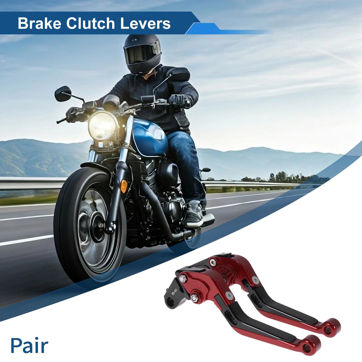 Adjustable Brake Clutch Levers for Honda X11 (1999–2002) Red Black
