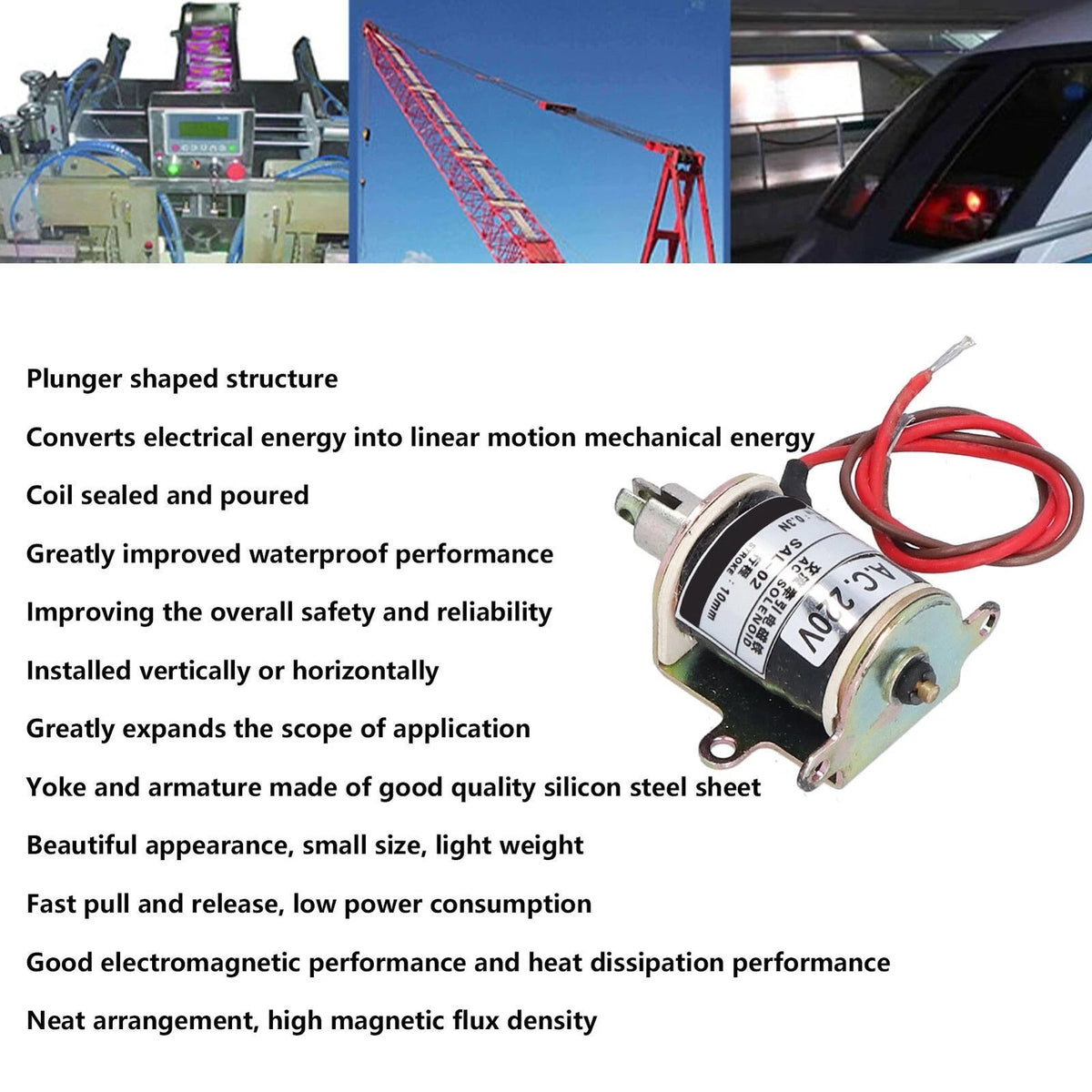 Electromagnet for AC220V Systems (0-3N Suction Power)