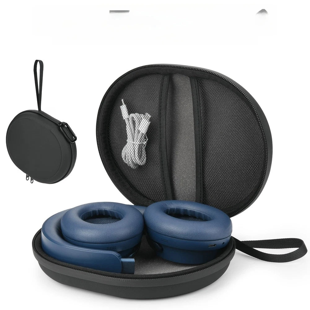 EVA Headphone Storage Box with Dual Accessory Mesh Compartments